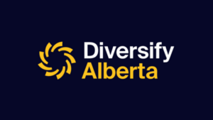 Text: Diversify Alberta